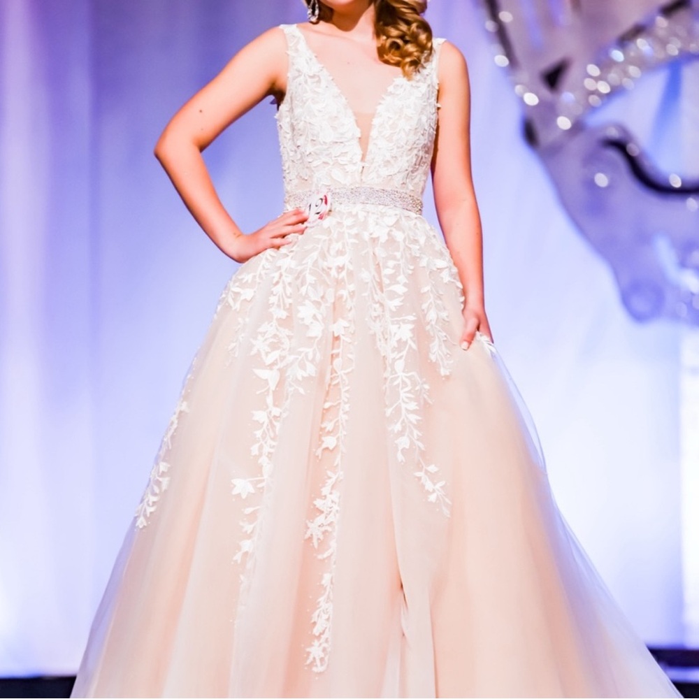 Sherri Hill blush 11335 gown